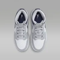 Nike Air Jordan 1 Mid Big детские Кроссовки цвет белый