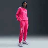 Nike Sportswear Club Fleece жіноча Mid-Rise Graphic Pants Pink