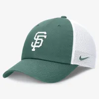 San Francisco Giants Bicoastal Club мужские Nike MLB Trucker Adjustable Hat цвет зеленый