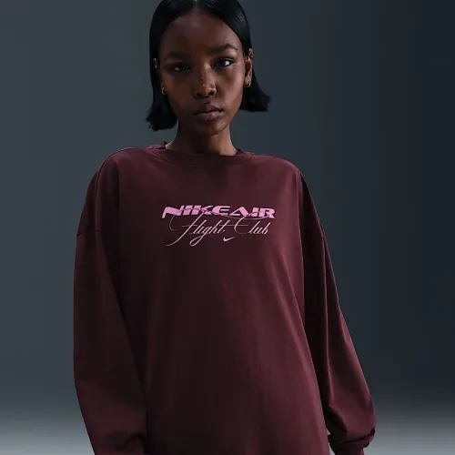 Nike Sportswear жіноча оверсайз Long-Sleeve футболка колір червоний