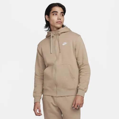 Nike Sportswear Club Fleece чоловічі Full-Zip Толстовка з капюшоном колір коричневий