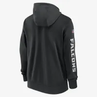 Atlanta Falcons Sideline Team Issue Club мужские Nike Full Zip Толстовка с капюшоном цвет черный