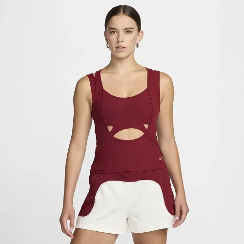 Nike Serena Williams Design Crew жіноча Cutout Tank Top колір червоний