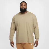 Nike Sportswear Premium Essentials чоловічі Long-Sleeve футболка колір коричневий