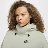 Nike Sportswear Tech Fleece женская оверсайз Толстовка с капюшоном цвет зеленый