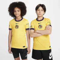 Club Америка 2024/25 Stadium Home Big детские Nike Dri-FIT Soccer Replica Jersey Yellow
