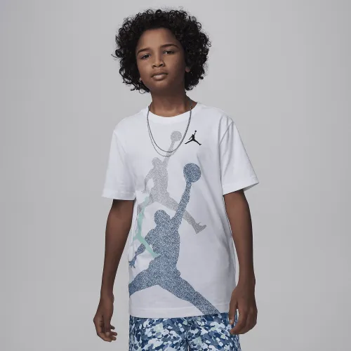 Nike Jordan Big дитячі Gradient Stacked Jumpman футболка блакитний