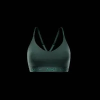 Nike Indy Light Support женская Padded Adjustable Sports Bra цвет зеленый