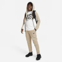 Nike Sportswear Tech Fleece Big детские (для мальчиков) Pants (Extended Size) цвет коричневый