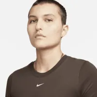 Nike Sportswear Essential жіноча Slim Cropped футболка колір коричневий