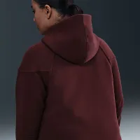 Nike Sportswear Tech Fleece Windrunner женская Full-Zip Толстовка с капюшоном (большие размеры) цвет красный
