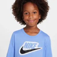 Nike Sportswear Powder Play Little дитячі Long Sleeve футболка блакитний