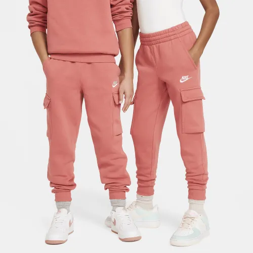 Nike Sportswear Club Fleece Big детские Cargo Pants цвет красный