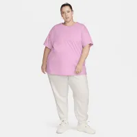 Nike Sportswear Essential жіноча футболка (великі розміри) Pink