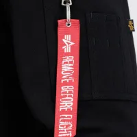 Кофта/футболка Alpha Industries NASA Davinci 13630303 -  Черная