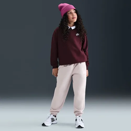 Nike Sportswear Club Fleece Big детские Loose Pants цвет фиолетовый