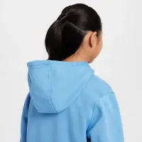 Nike Sportswear Club Fleece Big детские Pullover Толстовка с капюшоном синий