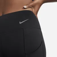 Nike Go женская Firm-Support Mid-Rise Full-Length лосины с карманамицвет черный