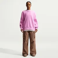 Nike Sportswear Phoenix Fleece женская оверсайз Crew-Neck свитшот цвет фиолетовый