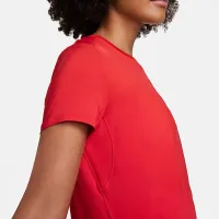Nike One Classic жіноча Dri-FIT Short-Sleeve Top колір червоний