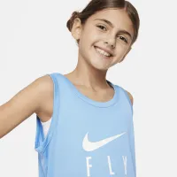 Nike Swoosh Fly Big дитячі (Girls') Jersey Tank блакитний