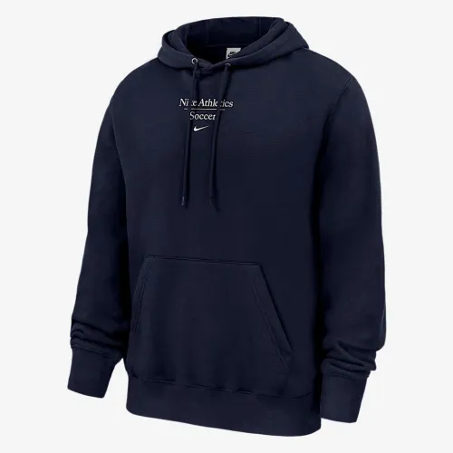 Nike Club Fleece мужские Soccer Pullover Толстовка с капюшоном синий