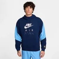 Nike Air мужские Fleece Pullover Толстовка с капюшоном синий