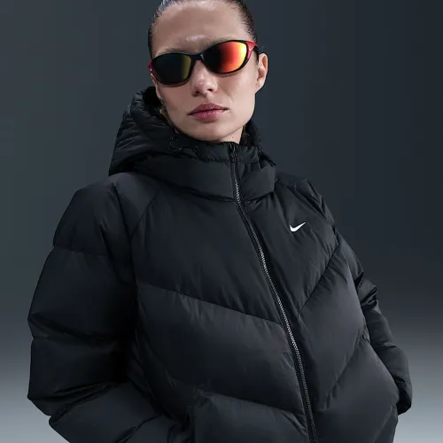 Nike Sportswear Windpuffer женская Storm-FIT Loose Hooded Down Puffer цвет черный
