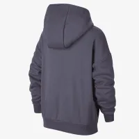 Nike Icon Fleece Big детские оверсайз Pullover Толстовка с капюшоном цвет серый