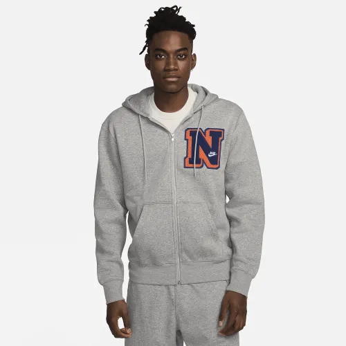 Nike Club Fleece чоловічі Full-Zip Толстовка з капюшоном колір сірий