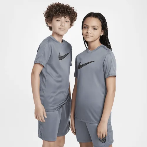 Nike Trophy23 Big детские Dri-FIT Short-Sleeve Top цвет серый