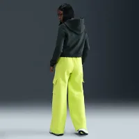 Nike Sportswear Phoenix Fleece жіноча Shrunken Толстовка з капюшоном колір зелений
