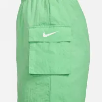 Nike Sportswear Essential женская Woven High-Rise шорты цвет зеленый