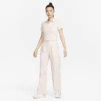 Nike Sportswear Essential женская Short-Sleeve Polo Top цвет коричневый