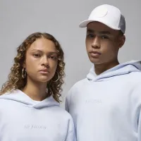 Nike Air Jordan Wordmark чоловічі Fleece Pullover Толстовка з капюшоном колір сірий