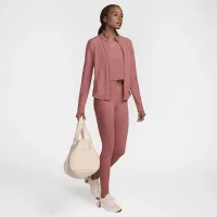 Nike One Rib жіноча Dri-FIT Full-Zip Mid Layer Pink