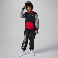 Nike Jordan MJ Brooklyn Big детские Fleece Pullover Толстовка с капюшоном цвет черный