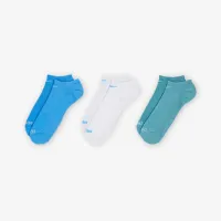 Nike Everyday Plus Cushion тренувальні No-Show шкарпетки (3 пар) різнокольорові