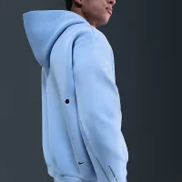 Nike Tech чоловічі Fleece оверсайз Толстовка з капюшоном блакитний