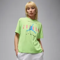 Nike Jordan Flight женская Graphic футболка цвет зеленый