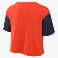 Auburn Script жіноча Nike Dri-FIT College Cropped футболка Orange