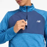 Кофта/футболка New Balance MT43204HEB - Голубая