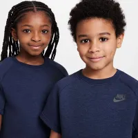 Nike Tech Fleece Little дитячі Tee and шорти комплект колір сірий