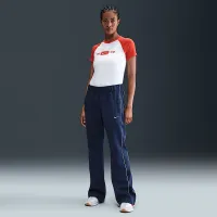 Nike Sportswear Windrunner женская Mid-Rise Slim Knit Pants синий