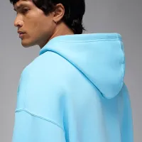 Nike Jordan Brooklyn Fleece чоловічі оверсайз Pullover Толстовка з капюшоном блакитний