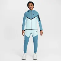 Nike Sportswear Tech Fleece Big детские Full-Zip Толстовка с капюшоном синий