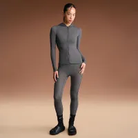NikeSKIMS Weightless Layers женская Full-Zip Толстовка с капюшоном цвет серый