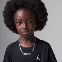 Nike Jordan Little детские Jumpman Air Embroideцвет красный футболка цвет черный