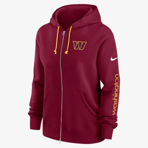 Washington Commanders Phoenix жіноча Nike NFL Full-Zip Толстовка з капюшоном колір червоний