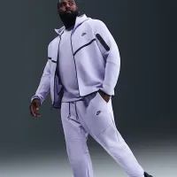 Nike Tech мужские Fleece Joggers цвет фиолетовый